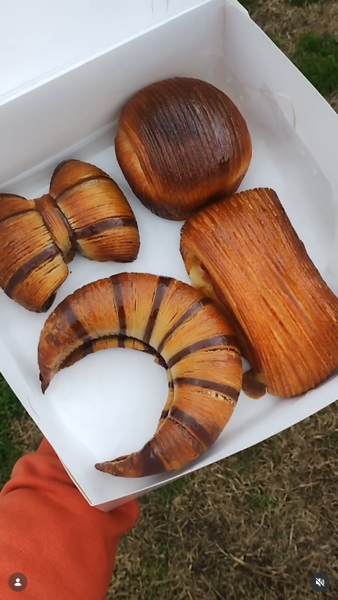 Croissants y piezas de masa laminada